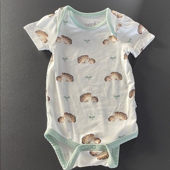 Kyte BABY Other - KYTE BABY Hedgehog Onesie Bodysuit 0-3 months white green unisex